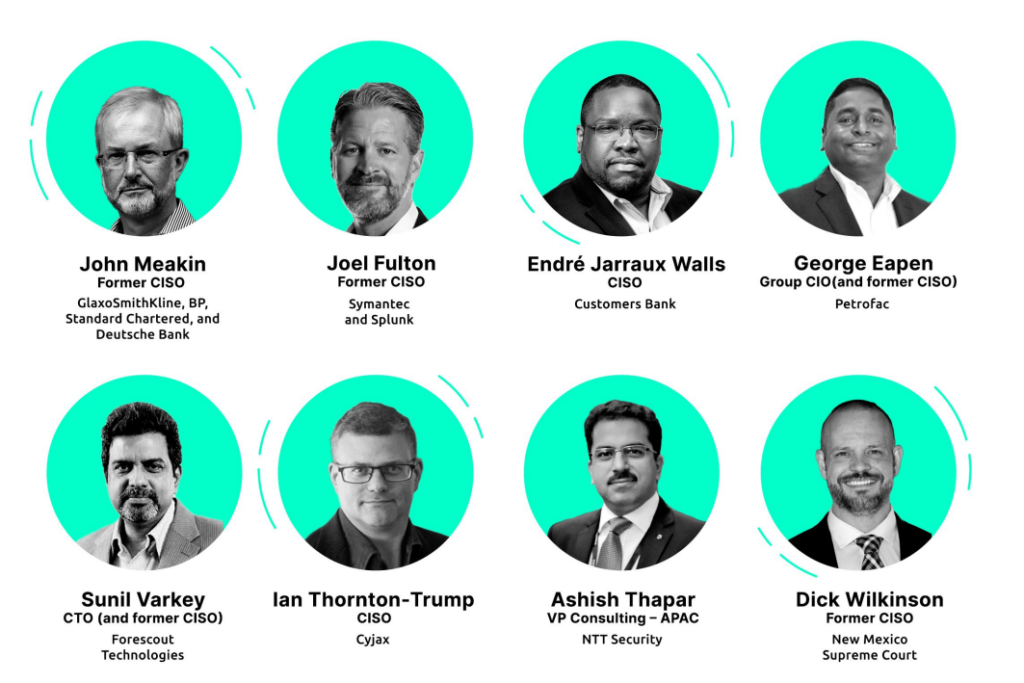 An image of CISOs who were interviewed for the report